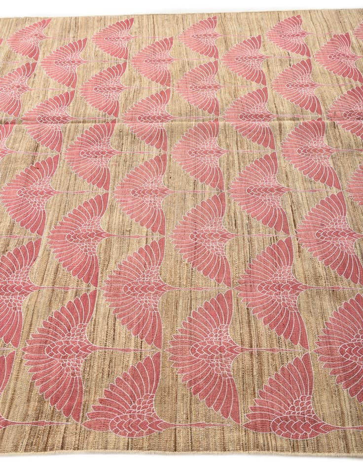 Detail image of  6' 1 x 9' 10  Hand Woven Kilim Modern Wool Rug