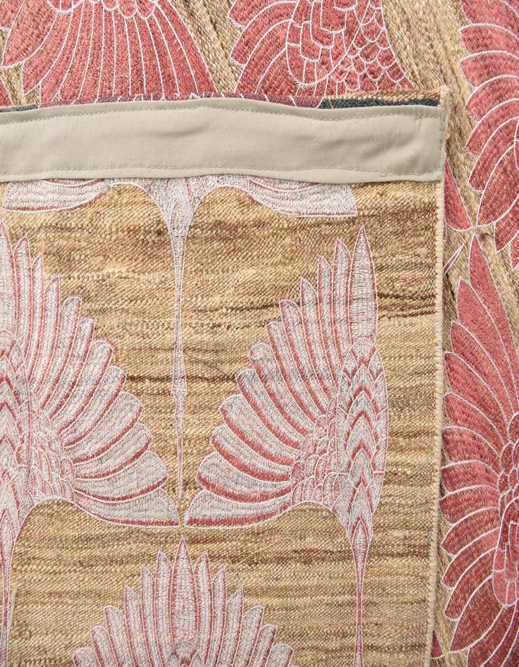 Detail image of  6' 1 x 9' 10  Hand Woven Kilim Modern Wool Rug