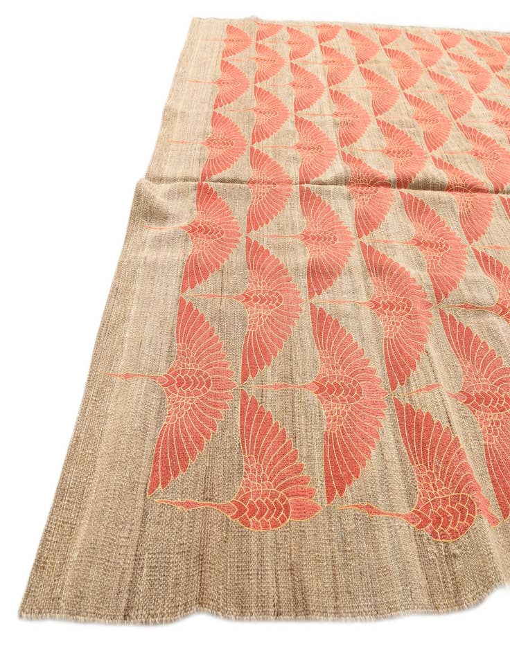 Detail image of  6' 5 x 9' 7  Hand Woven Kilim Modern Wool Rug
