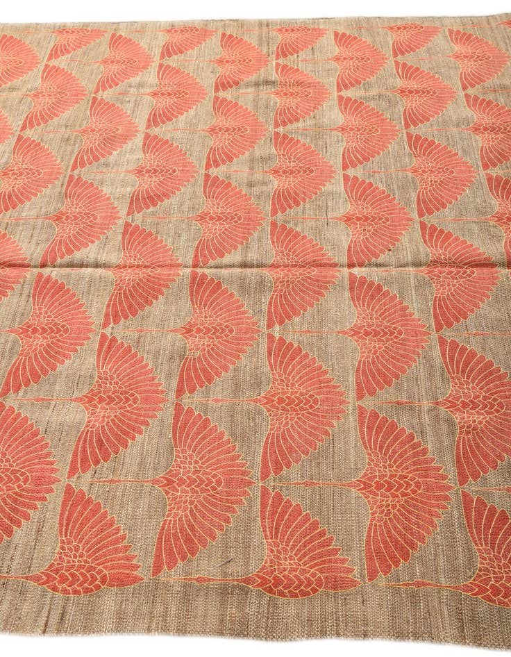 Detail image of  6' 5 x 9' 7  Hand Woven Kilim Modern Wool Rug