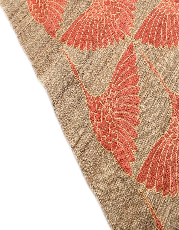 Detail image of  6' 5 x 9' 7  Hand Woven Kilim Modern Wool Rug