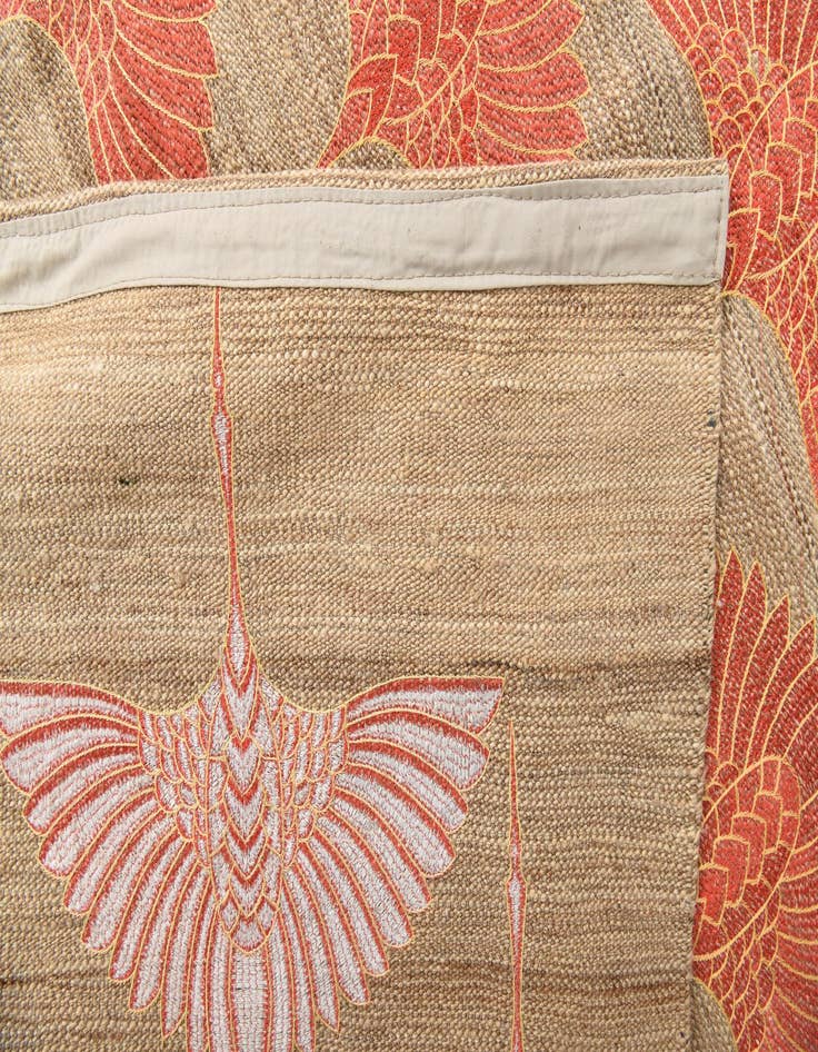 Detail image of  6' 5 x 9' 7  Hand Woven Kilim Modern Wool Rug