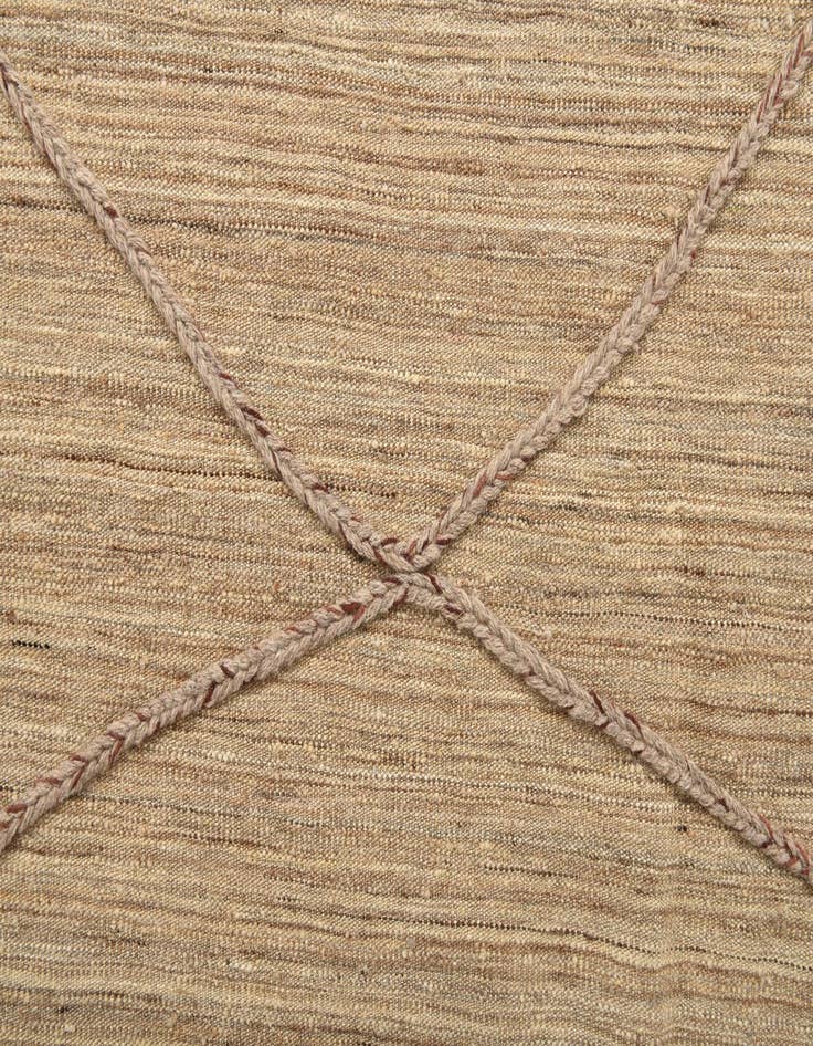 Detail image of  7' 10 x 12' 8  Hand Woven Kilim Modern Wool Rug