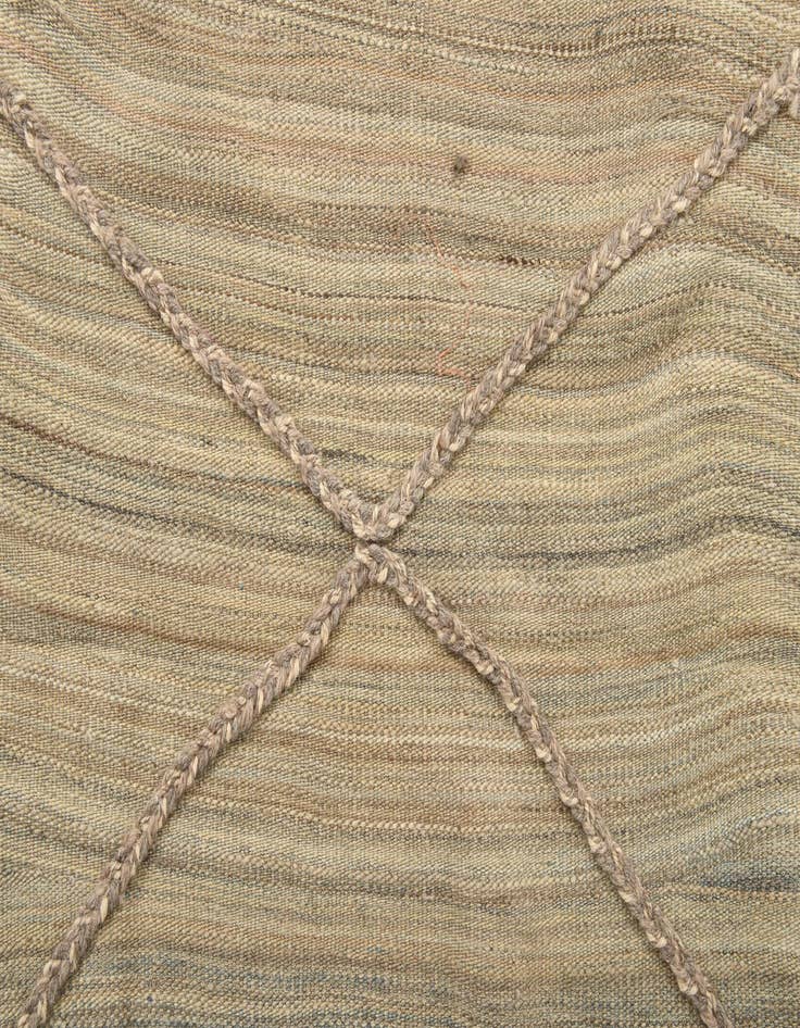 Detail image of  4' 9 x 6' 7  Hand Woven Kilim Modern Wool Rug