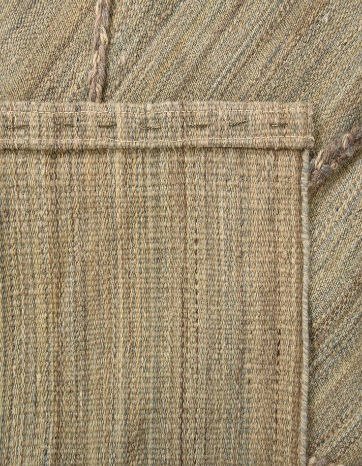 Detail image of  4' 9 x 6' 7  Hand Woven Kilim Modern Wool Rug