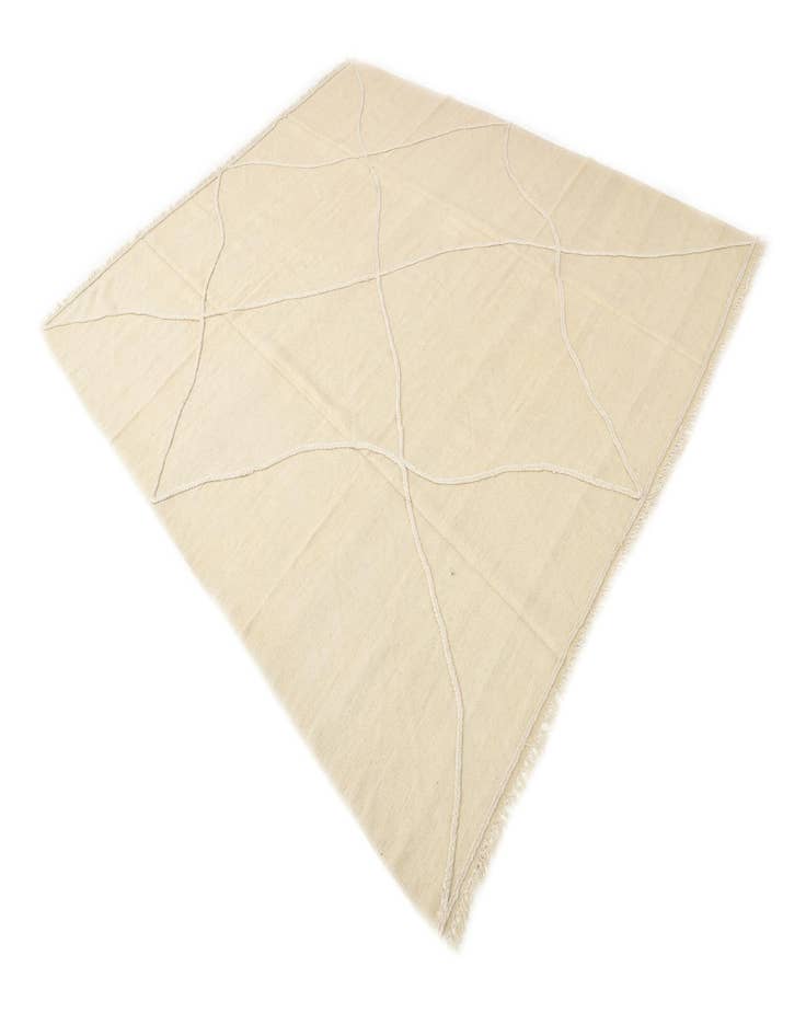 Detail image of  8' 7 x 10'  Hand Woven Kilim Modern Wool Rug