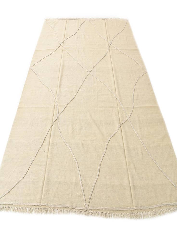 Detail image of  8' 7 x 10'  Hand Woven Kilim Modern Wool Rug