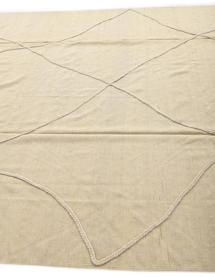 Detail image of  8' 7 x 10'  Hand Woven Kilim Modern Wool Rug