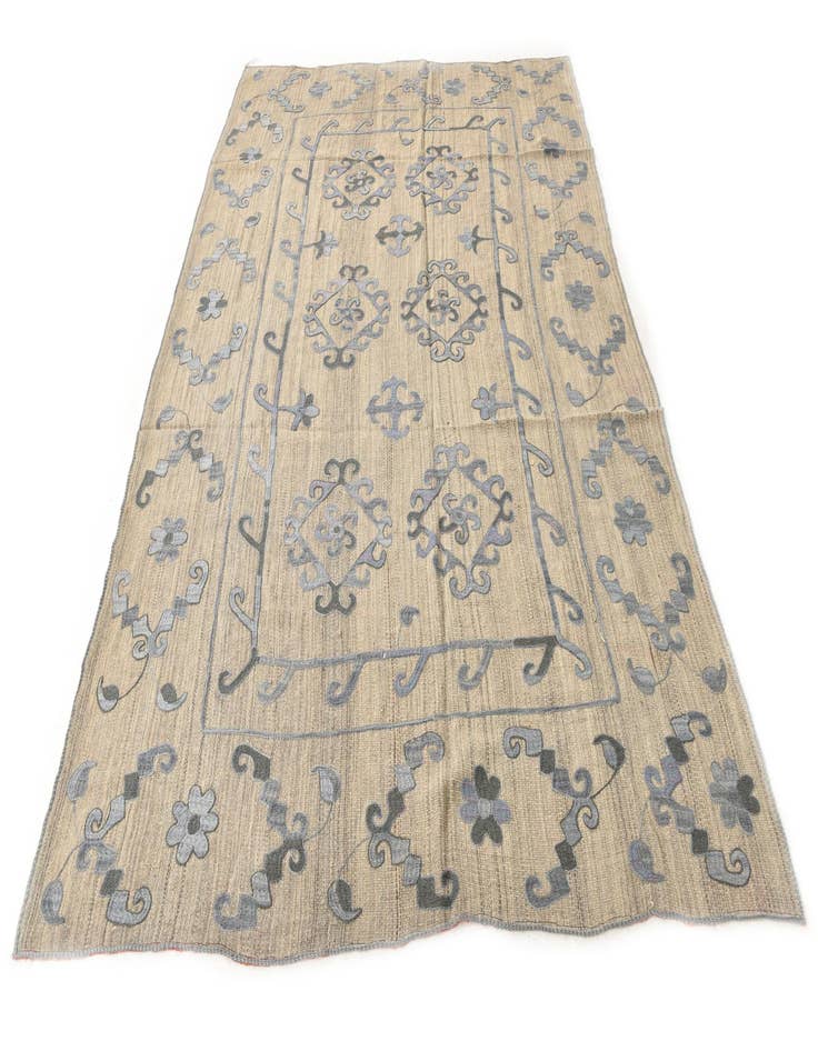 Detail image of  6' 8 x 9' 5  Hand Woven Kilim Modern Wool Rug