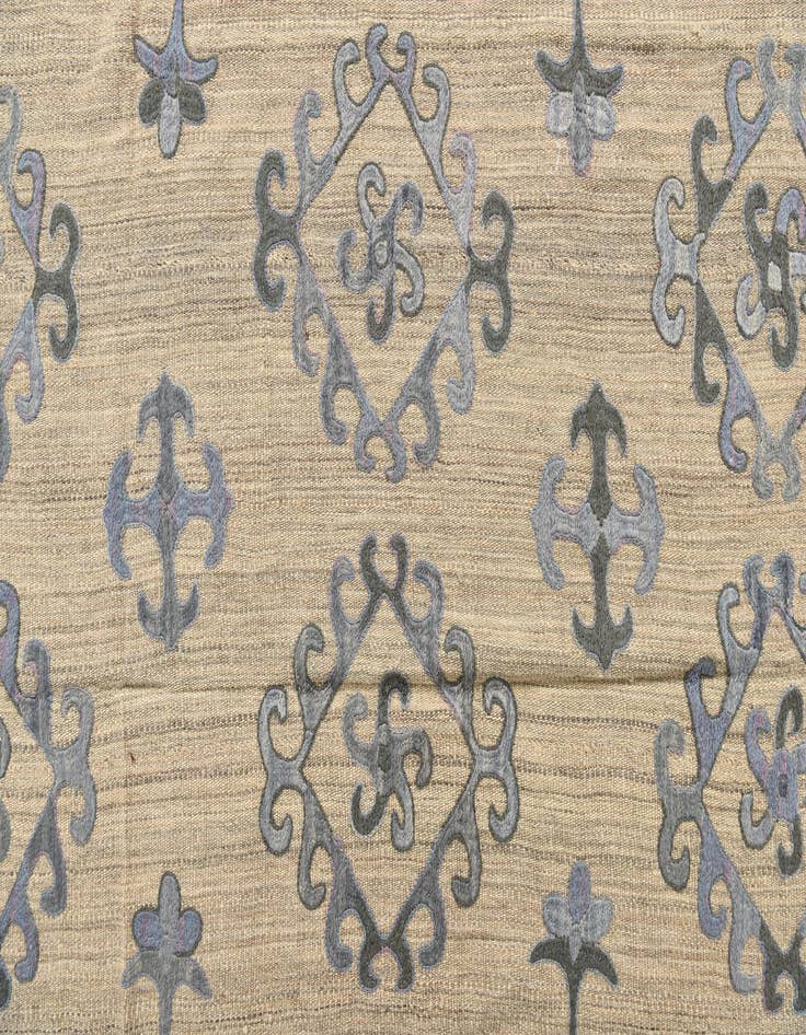 Detail image of  6' 8 x 9' 5  Hand Woven Kilim Modern Wool Rug