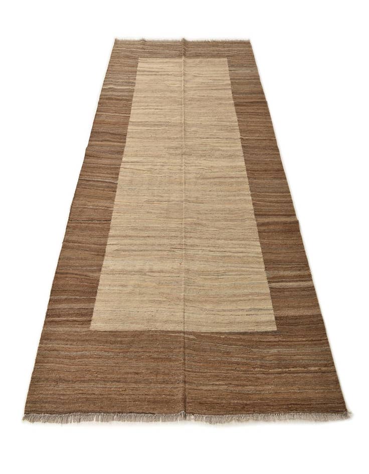 Detail image of  6' 5 x 9' 11  Hand Woven Kilim Modern Wool Rug