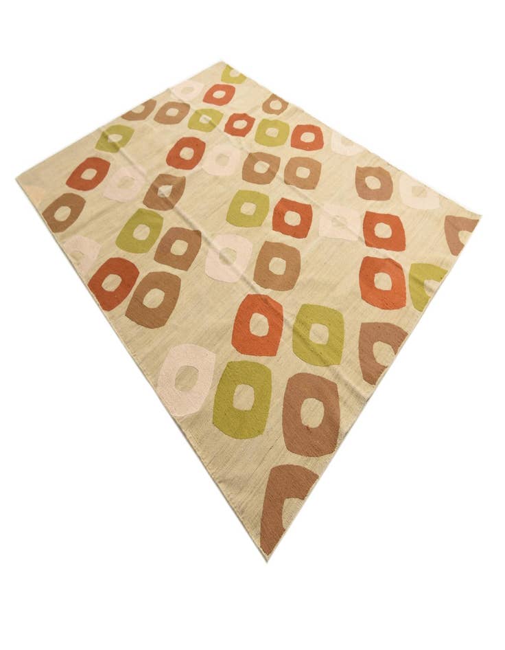 Detail image of  7' 8 x 9' 10  Hand Woven Kilim Modern Rug