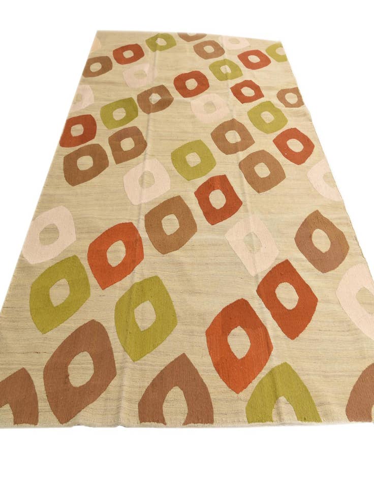 Detail image of  7' 8 x 9' 10  Hand Woven Kilim Modern Rug