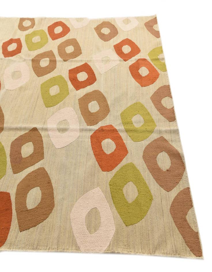 Detail image of  7' 8 x 9' 10  Hand Woven Kilim Modern Rug