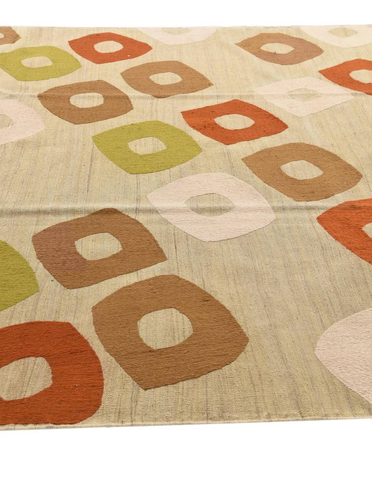 Detail image of  7' 8 x 9' 10  Hand Woven Kilim Modern Rug