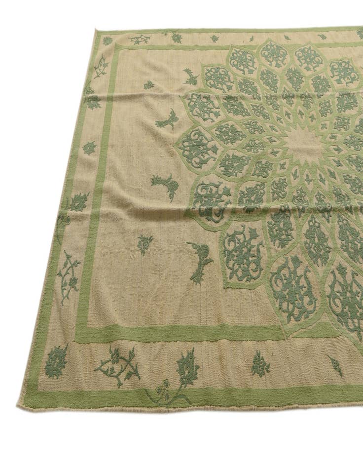 Detail image of  7' 7 x 11'  Hand Woven Kilim Modern Rug