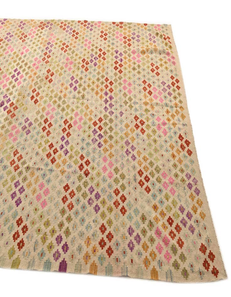 Detail image of  8' 2 x 11' 4  Hand Woven Kilim Modern Wool Rug