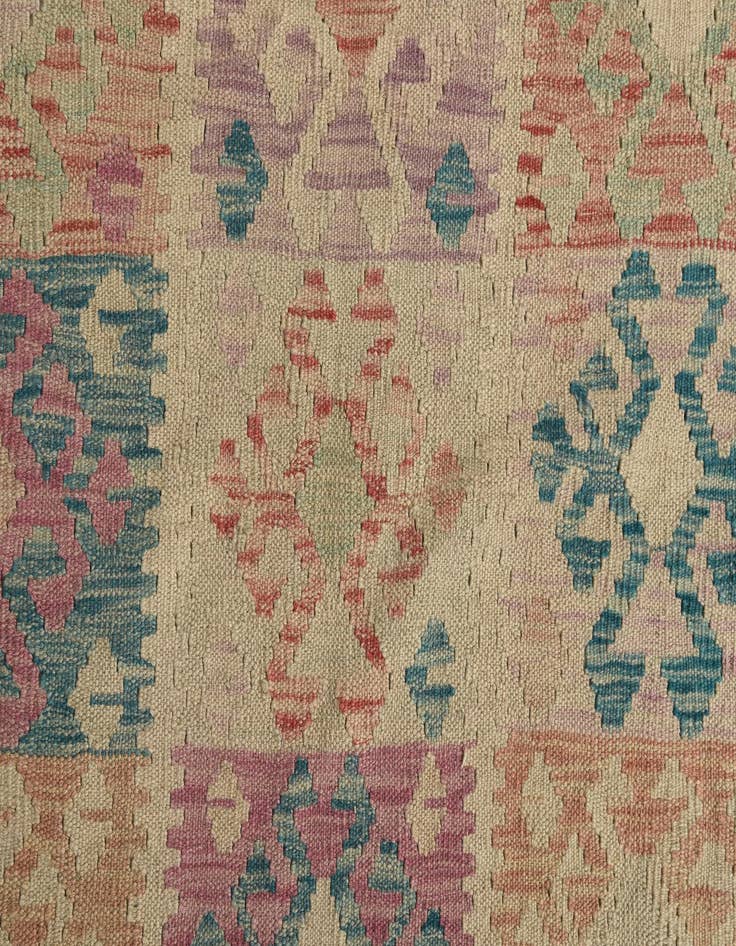 Detail image of  9' x 10' 10  Hand Woven Kilim Modern Wool Rug