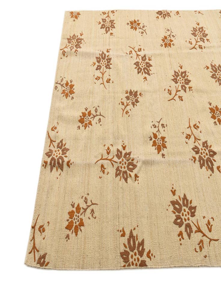 Detail image of  5' 8 x 8' 1  Hand Woven Kilim Modern Rug