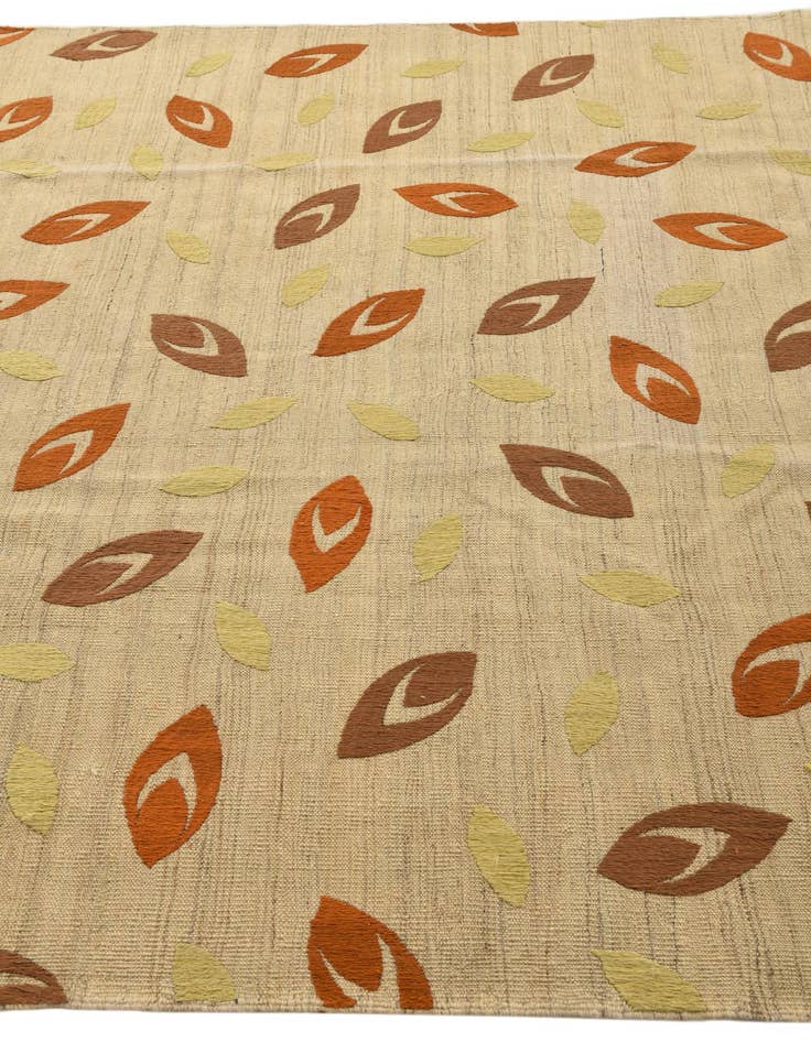 Detail image of  6' 1 x 8' 2  Hand Woven Kilim Modern Rug