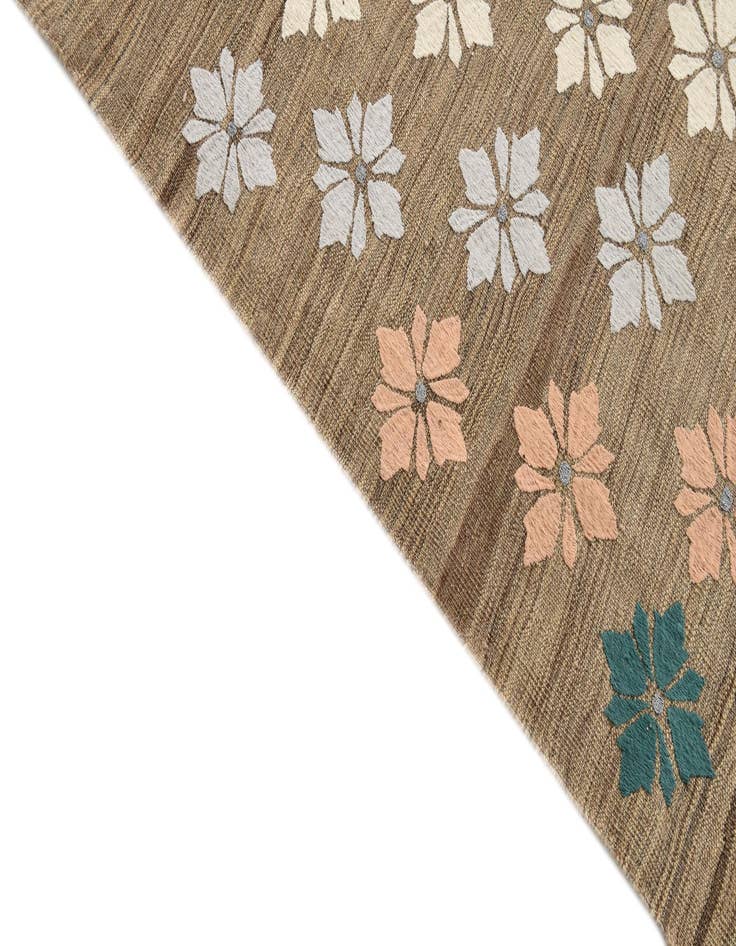 Detail image of  7' 3 x 9' 3  Hand Woven Kilim Modern Rug
