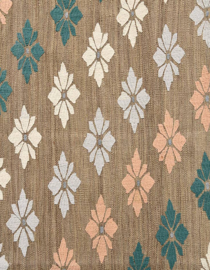 Detail image of  7' 3 x 9' 3  Hand Woven Kilim Modern Rug