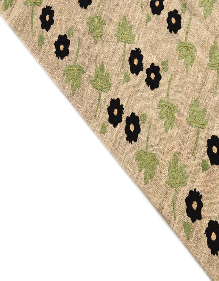 Detail image of  6' 3 x 9' 5  Hand Woven Kilim Modern Wool Rug