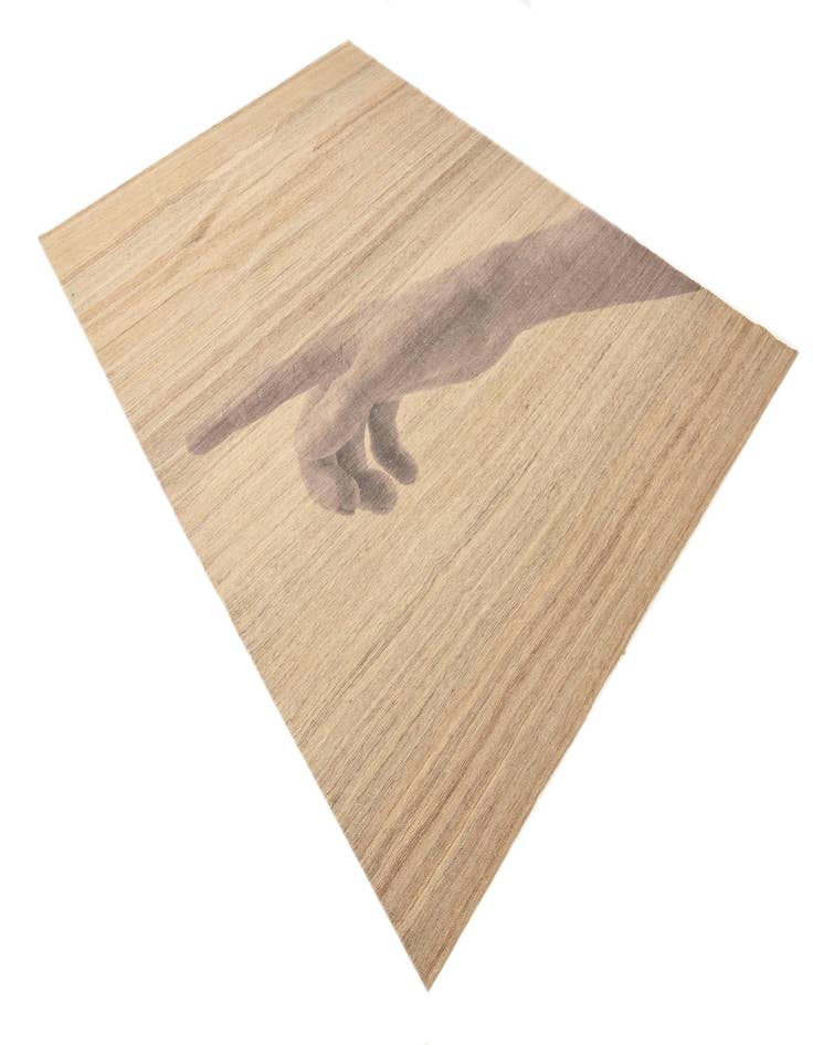 Detail image of  6' 8 x 9' 8  Hand Woven Kilim Modern Wool Rug