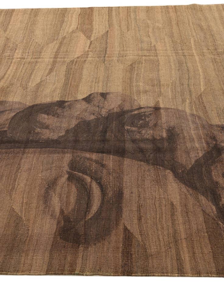 Detail image of  7' 3 x 9' 7  Hand Woven Kilim Modern Wool Rug