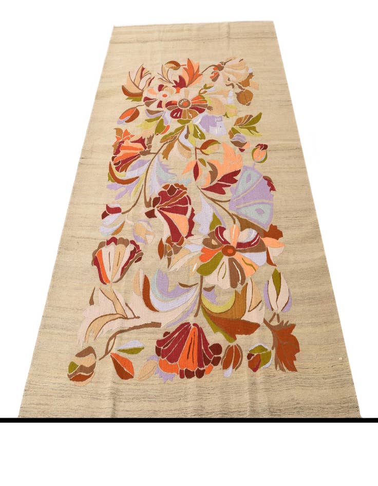 Detail image of  5' 10 x 8' 1  Hand Woven Kilim Modern Rug