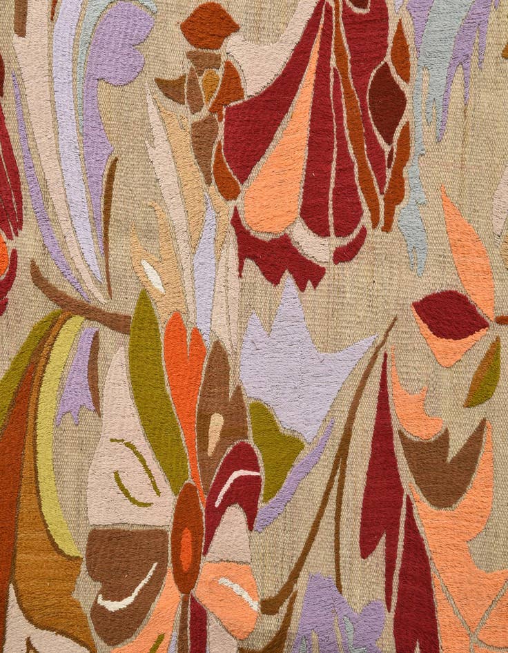 Detail image of  5' 10 x 8' 1  Hand Woven Kilim Modern Rug
