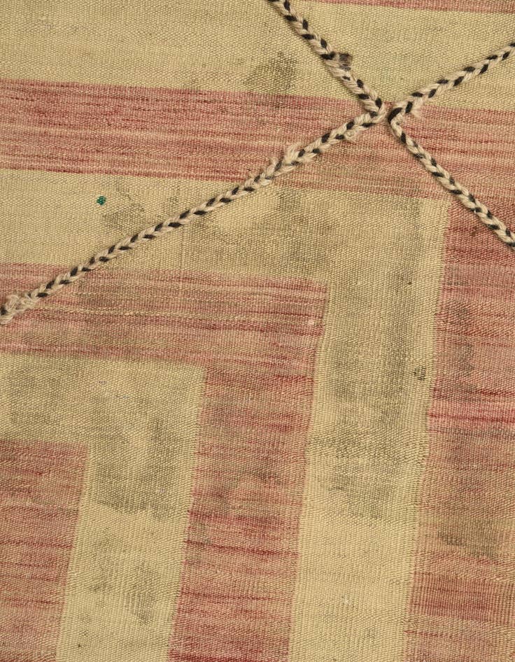 Detail image of  11' 2 x 14' 2  Hand Woven Kilim Modern Wool Rug