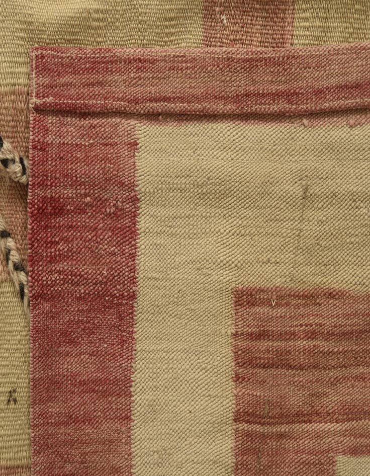 Detail image of  11' 2 x 14' 2  Hand Woven Kilim Modern Wool Rug