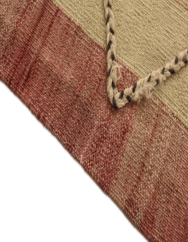 Detail image of  11' 2 x 14' 2  Hand Woven Kilim Modern Wool Rug