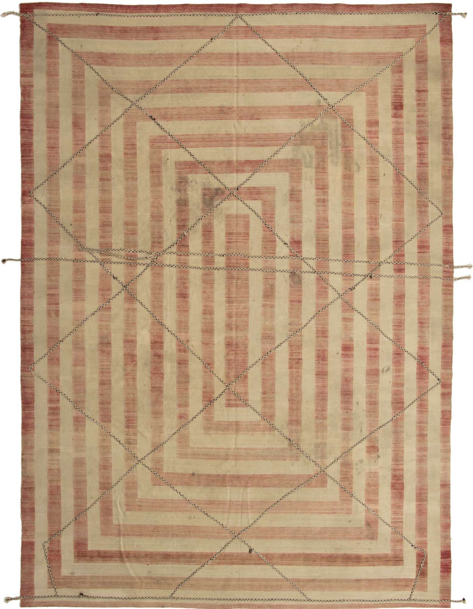 Primary image  11' 2 x 14' 2  Hand Woven Kilim Modern Wool Rug