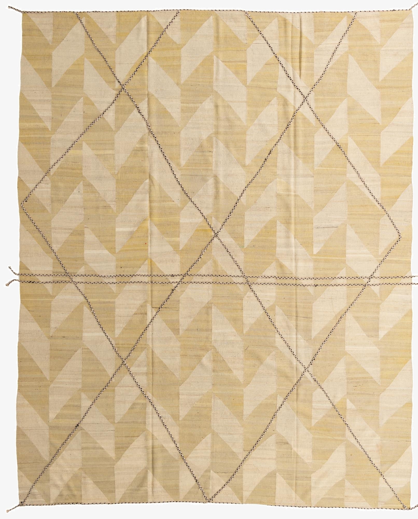  10' 2 x 12' 9  Hand Woven Kilim Modern Wool Rug