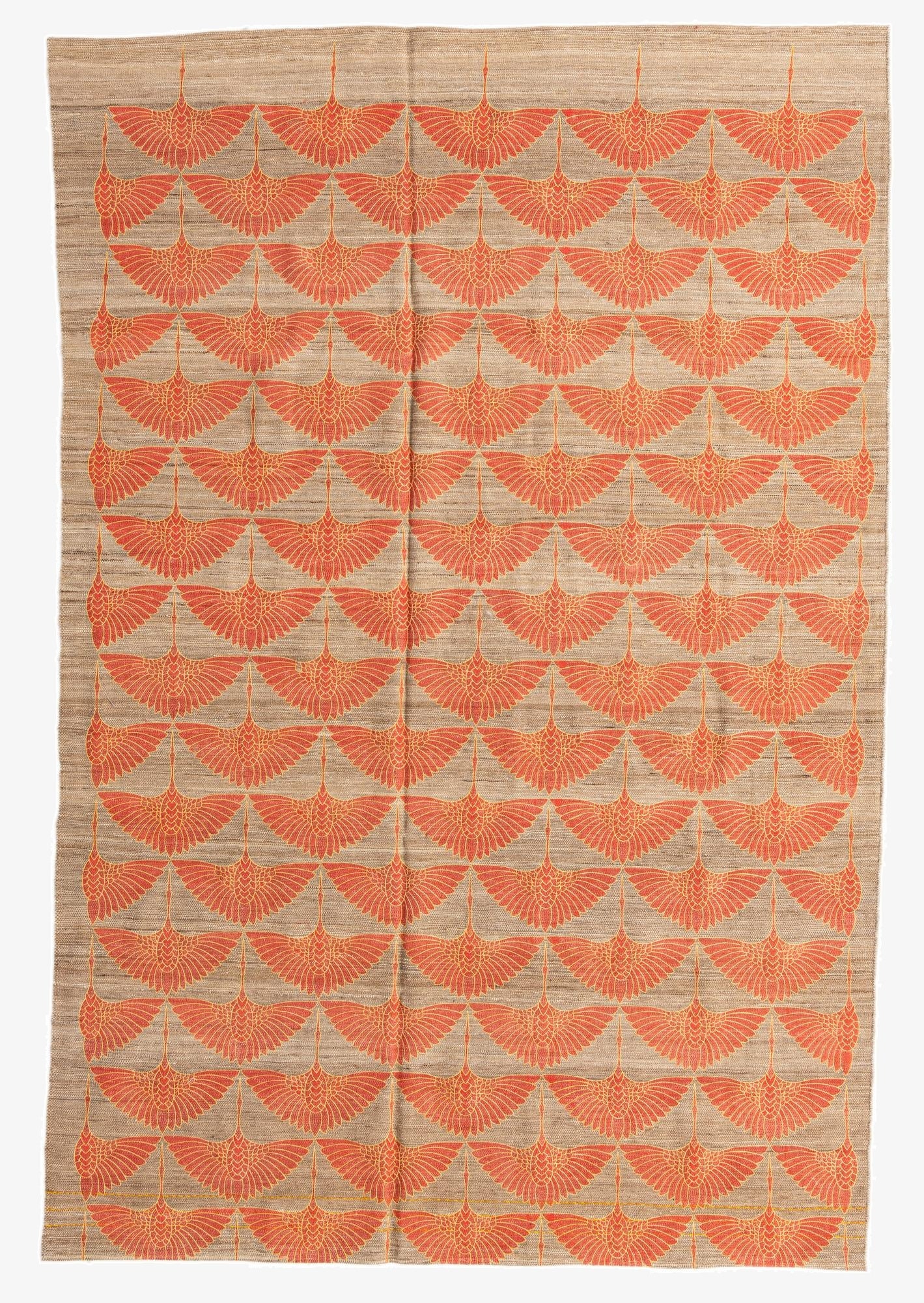  6' 5 x 9' 7  Hand Woven Kilim Modern Wool Rug