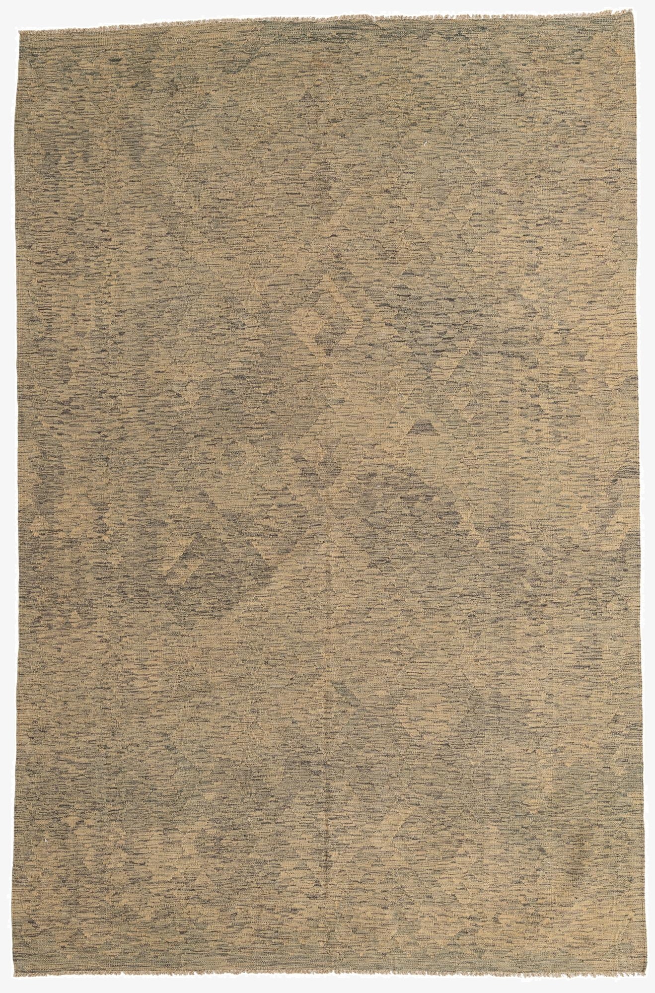  6' 5 x 9' 10  Hand Woven Kilim Modern Wool Rug