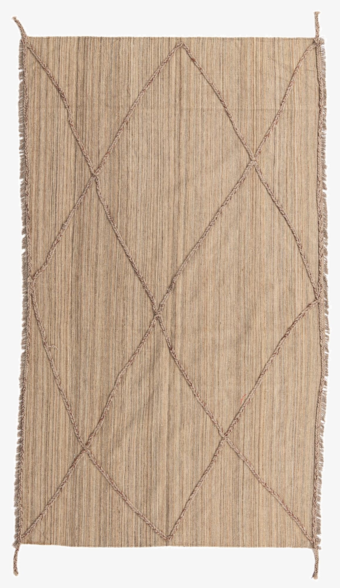  5' x 8' 7  Hand Woven Kilim Modern Wool Rug