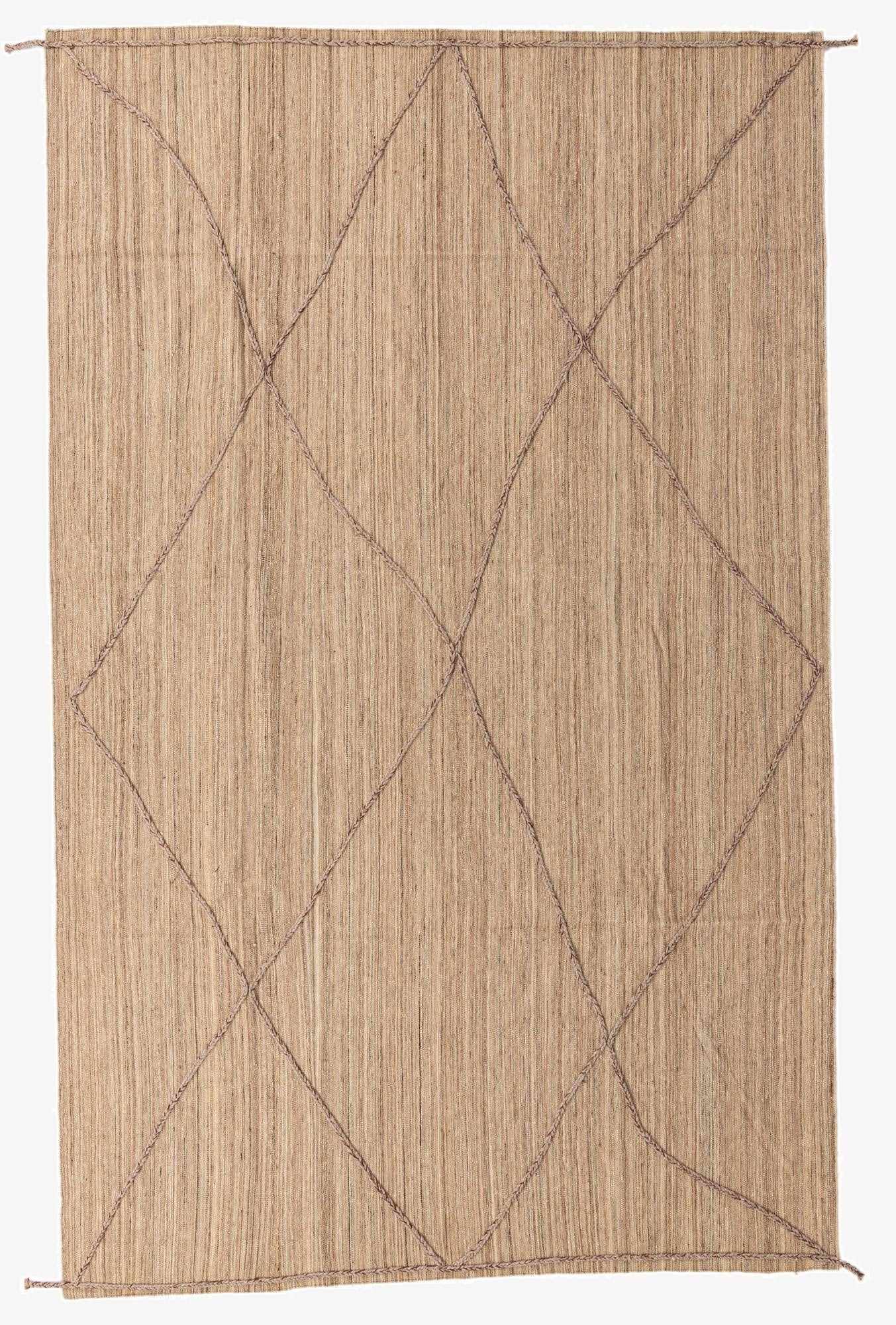  7' 10 x 12' 8  Hand Woven Kilim Modern Wool Rug