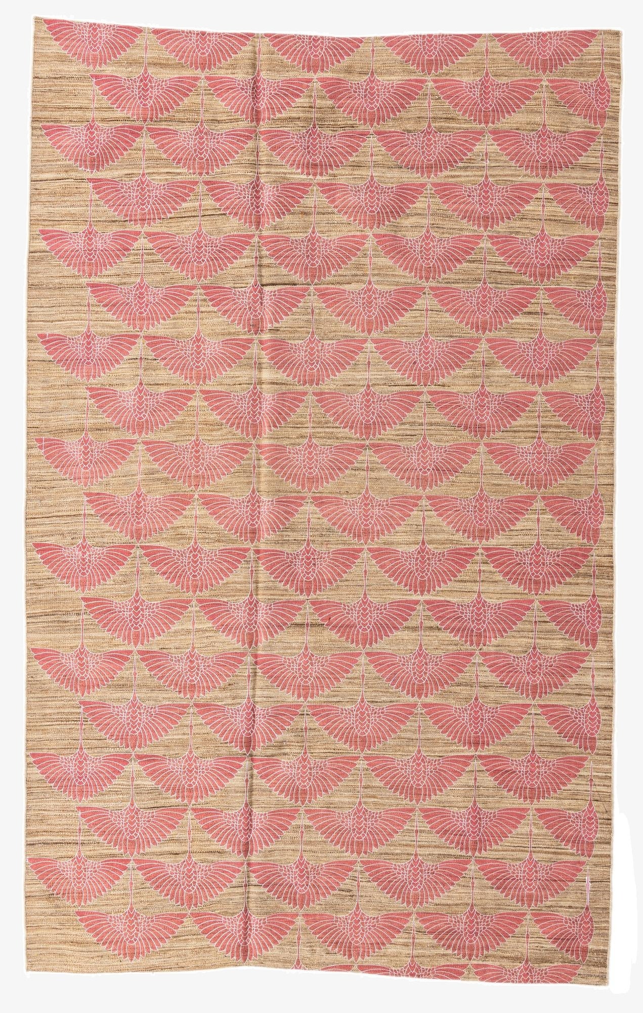  6' 1 x 9' 10  Hand Woven Kilim Modern Wool Rug