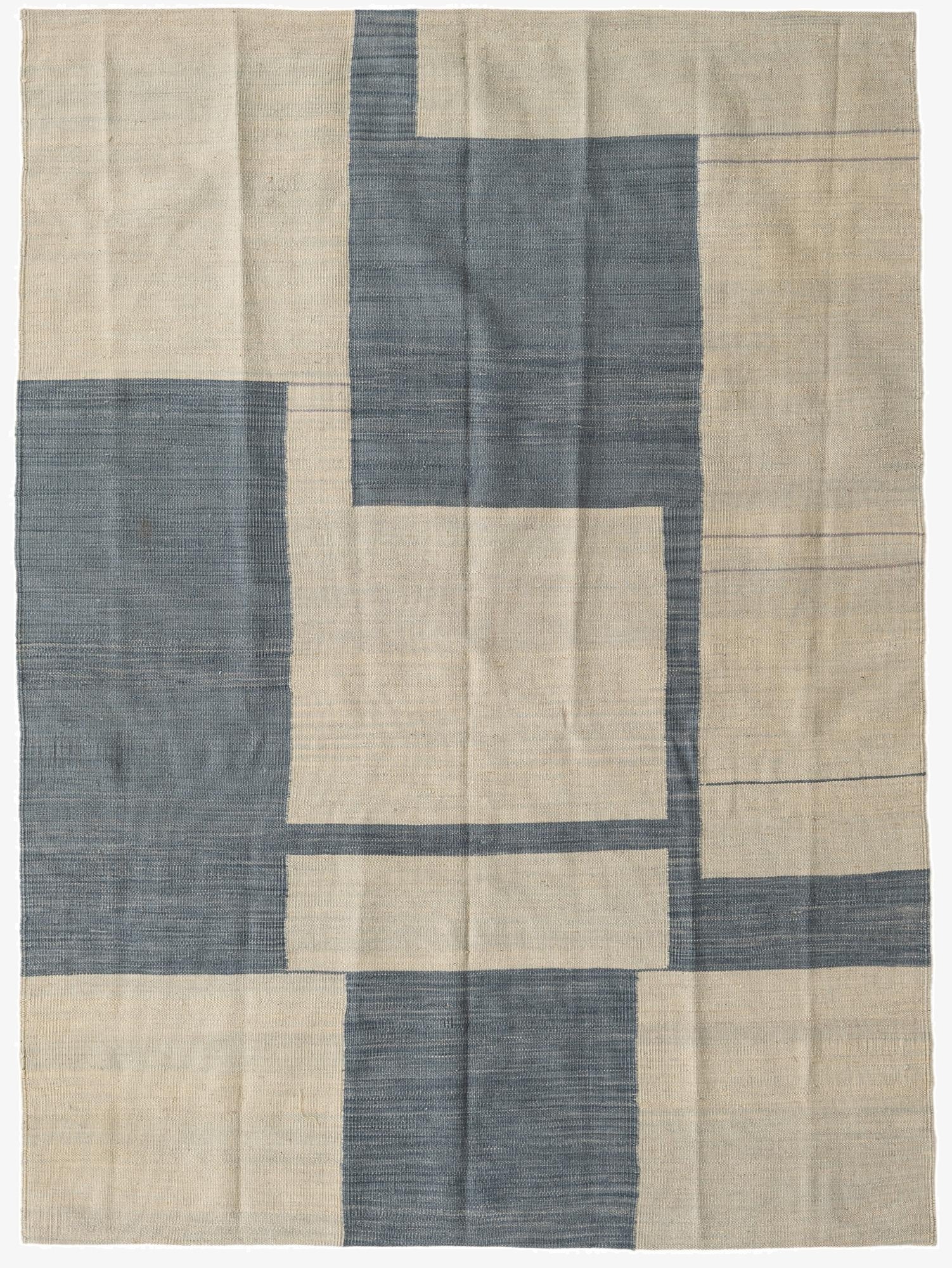  5' x 6' 7  Hand Woven Kilim Modern Wool Rug