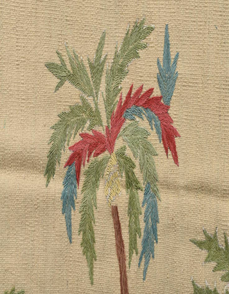 Detail image of  4' 2 x 5' 10  Hand Woven Kilim Suzani Wool Rug