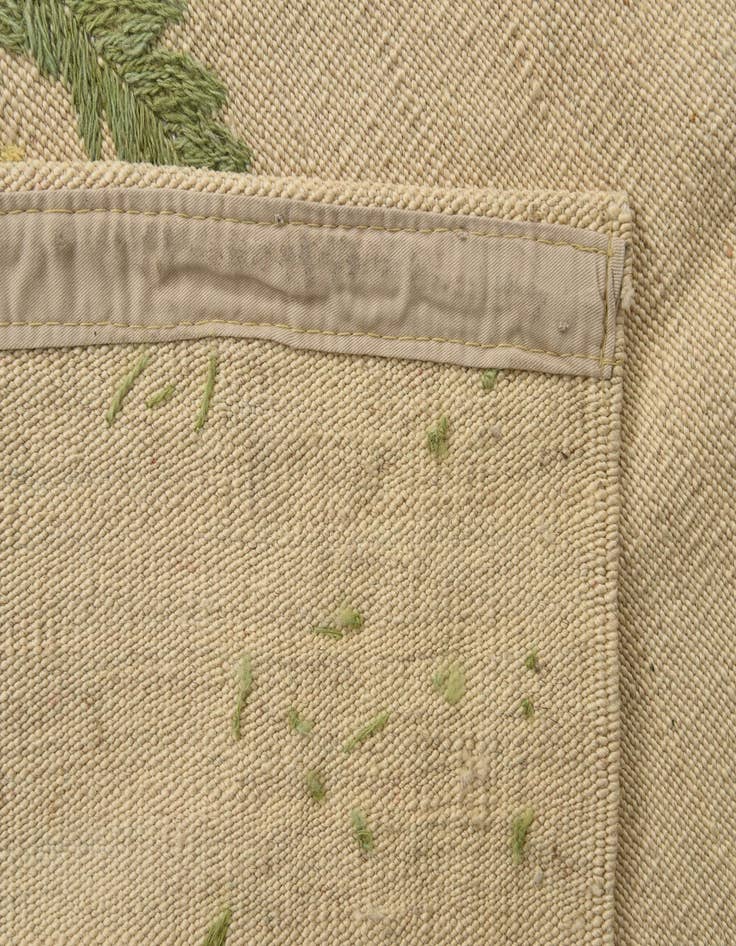 Detail image of  4' 2 x 5' 10  Hand Woven Kilim Suzani Wool Rug