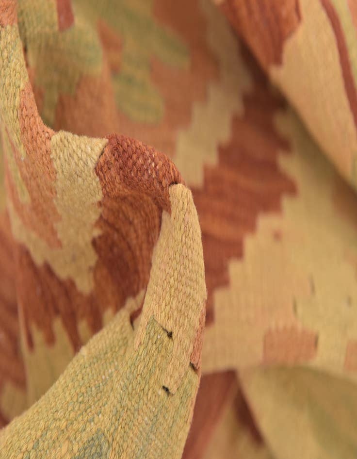 Detail image of  3' x 4' 9  Hand Woven Kilim Waziri Wool Rug