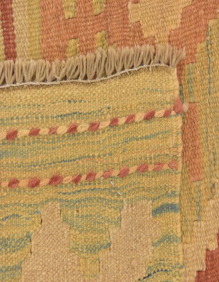 Detail image of  3' x 4' 9  Hand Woven Kilim Waziri Wool Rug