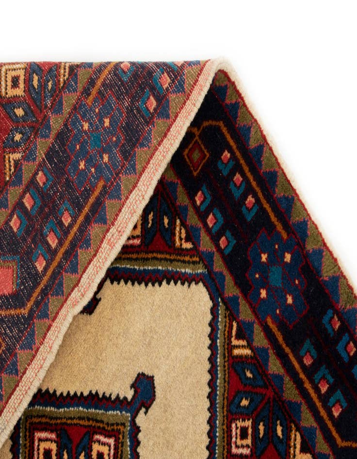 Detail image of  3' 6 x 5'  Hand Knotted Koliaei Persian Wool Rug