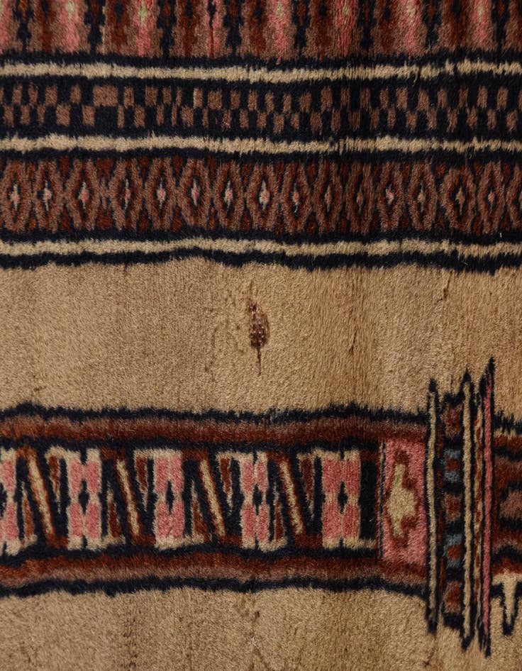 Detail image of  4' 3 x 6' 4  Hand Knotted Lahour Oriental Rug