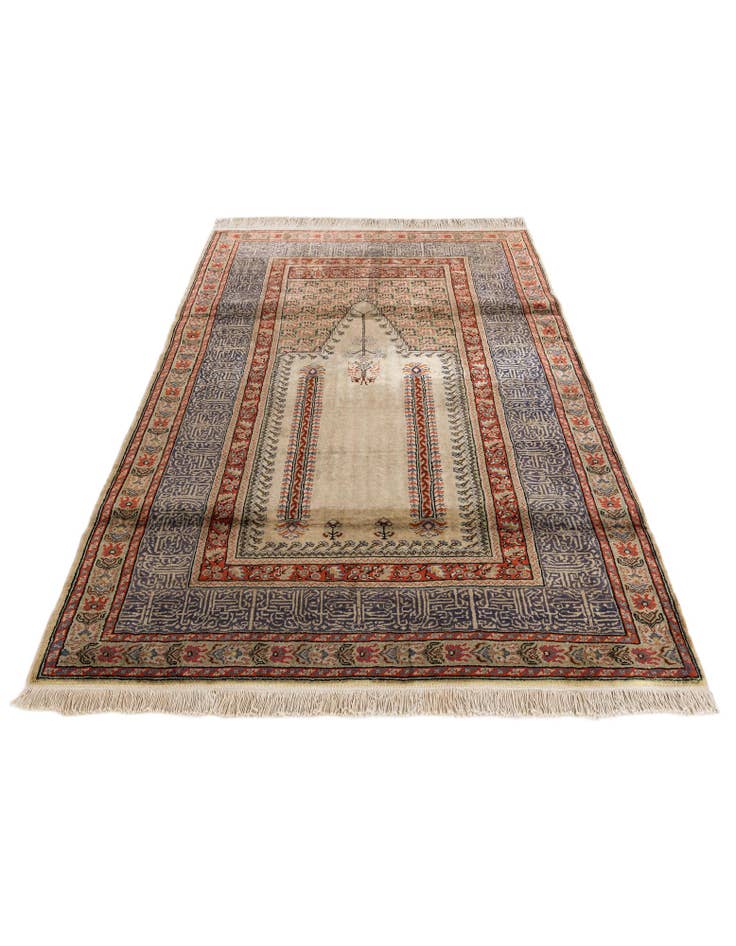 Detail image of  3' 10 x 5' 11  Hand Knotted Lahour Oriental Wool Rug