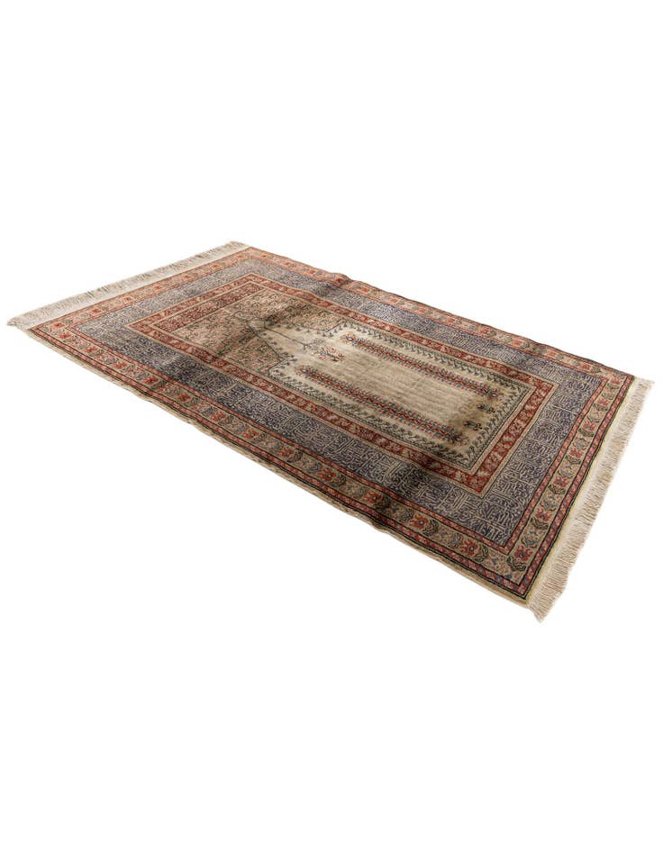 Detail image of  3' 10 x 5' 11  Hand Knotted Lahour Oriental Wool Rug